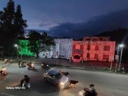 Lighting VC Secreteriate & Student Facilty centre Srinagar Campus .